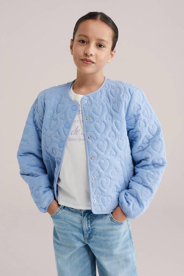 WE Fashion bomberjack lente lichtblauw