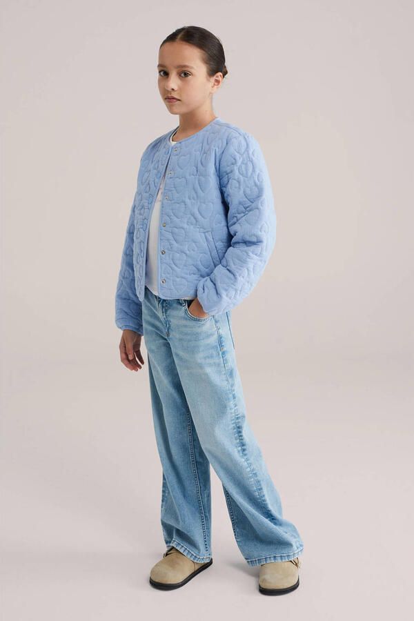 WE Fashion bomberjack lente lichtblauw - Foto 3