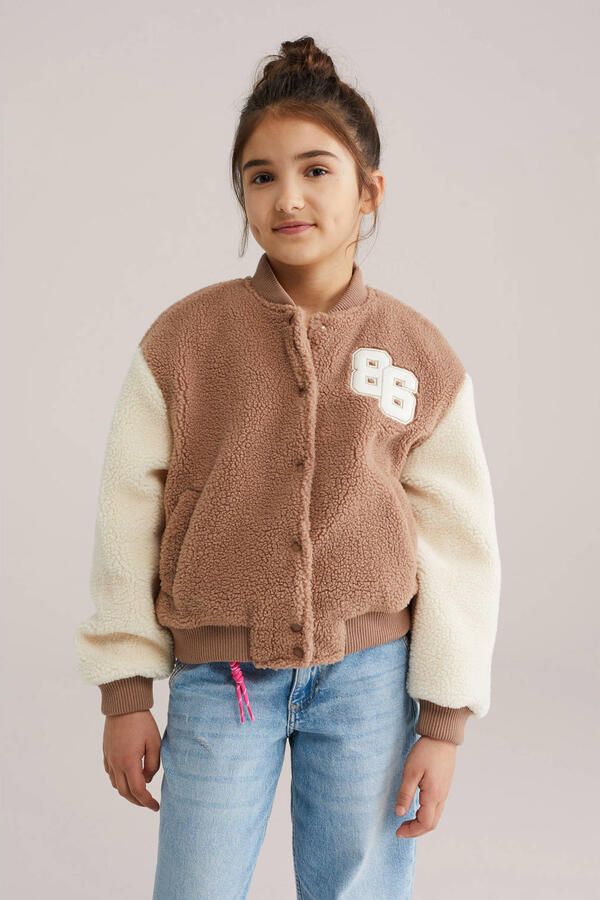 WE Fashion bomberjack lente lichtbruin