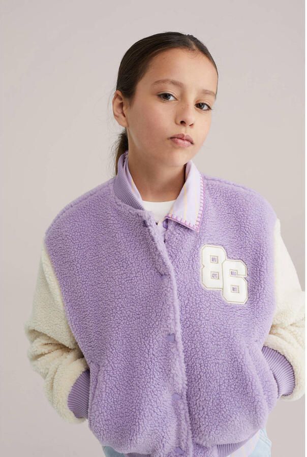 WE Fashion bomberjack lente lila