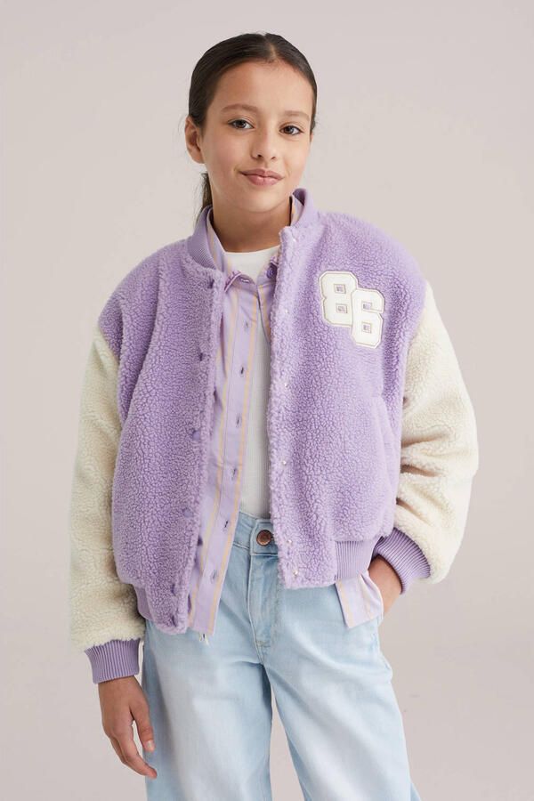 WE Fashion bomberjack lente lila - Foto 3