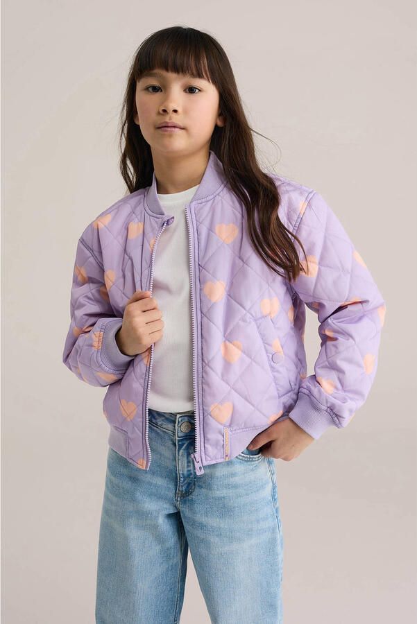 WE Fashion bomberjack lente lila