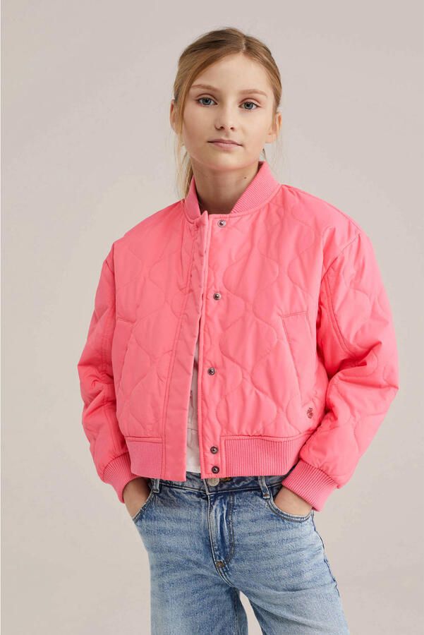 WE Fashion bomberjack roze