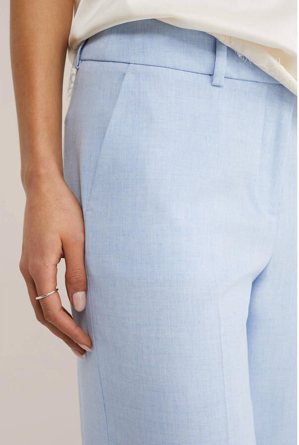 WE Fashion bootcut regular waist palazzo broek lichtblauw - Foto 2
