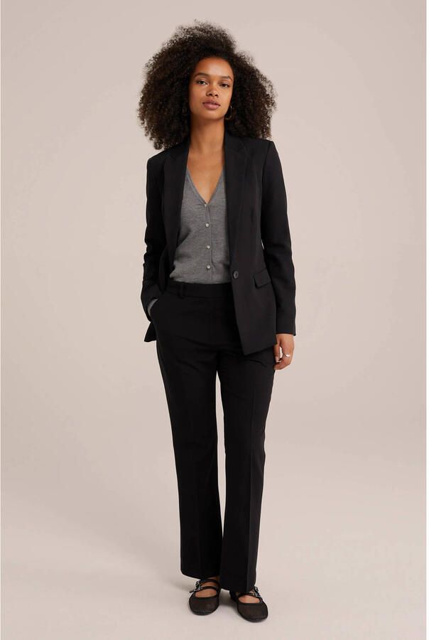 WE Fashion bootcut regular waist pantalon zwart - Foto 3