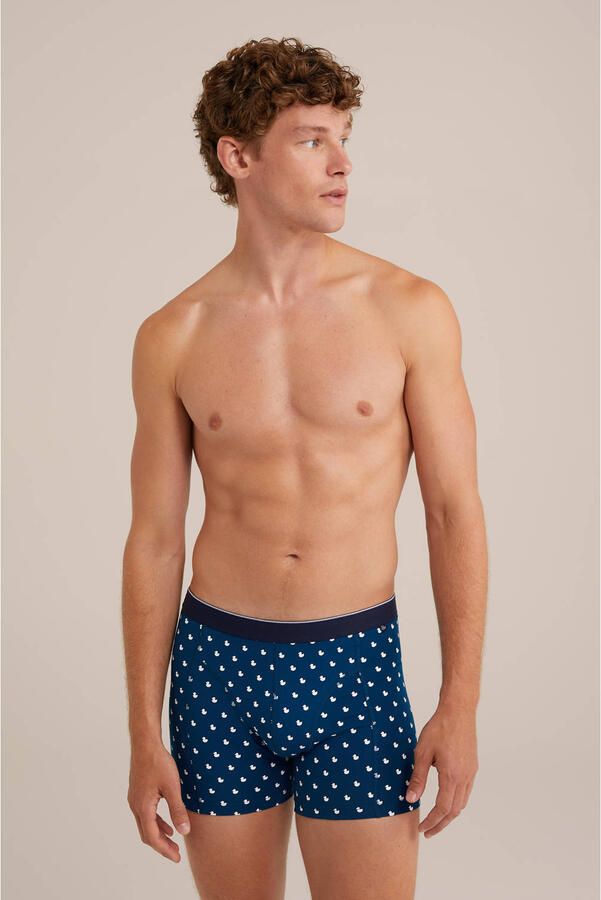 WE Fashion boxershort blauw wit - Foto 2