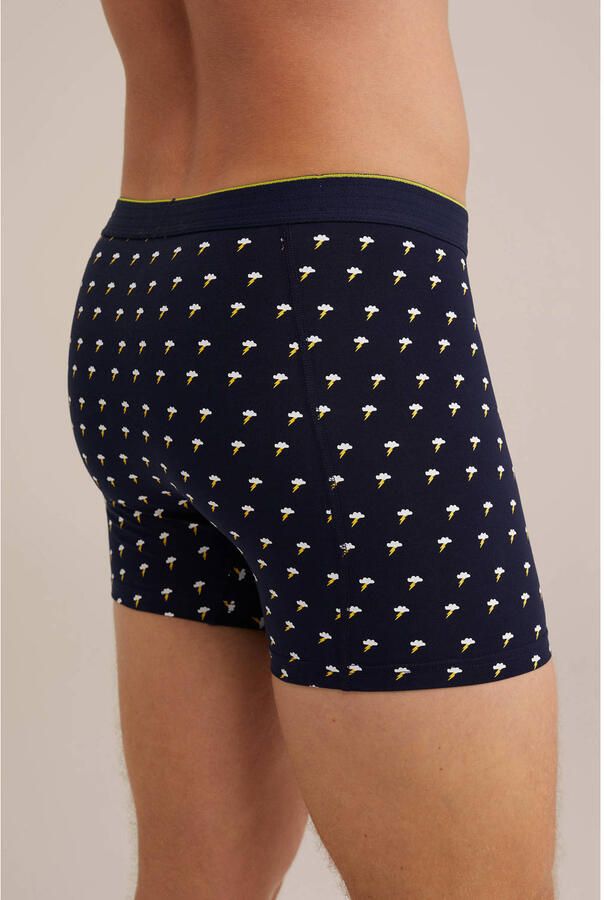 WE Fashion boxershort donkerblauw