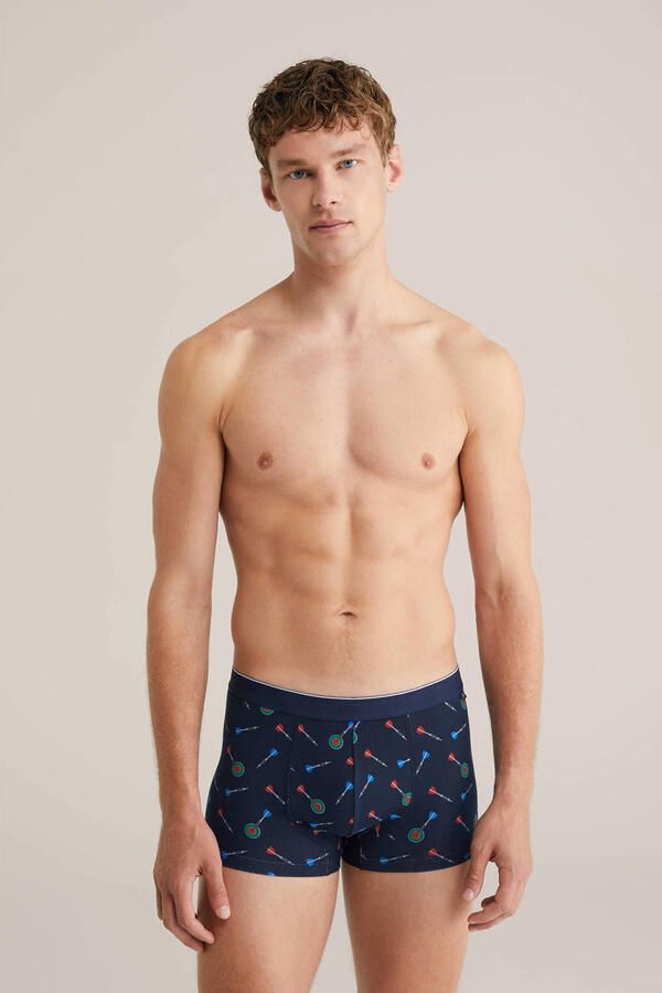 WE Fashion boxershort donkerblauw