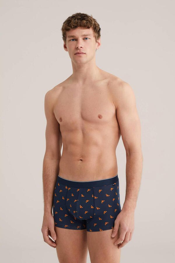 WE Fashion boxershort donkerblauw