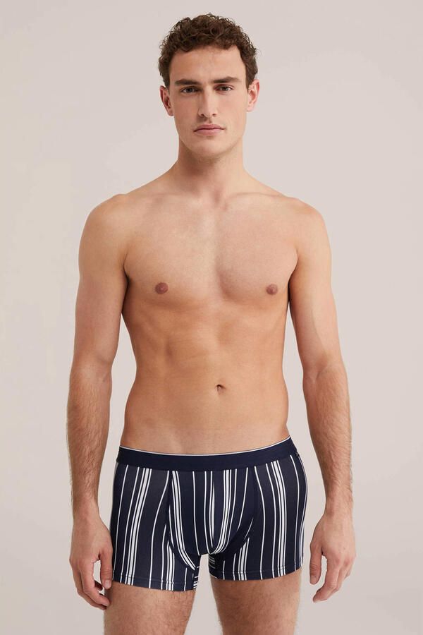 WE Fashion boxershort donkerblauw