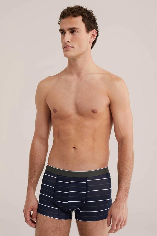 WE Fashion boxershort donkerblauw