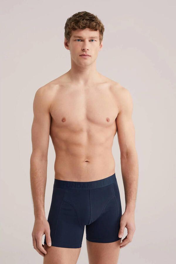 WE Fashion boxershort donkerblauw