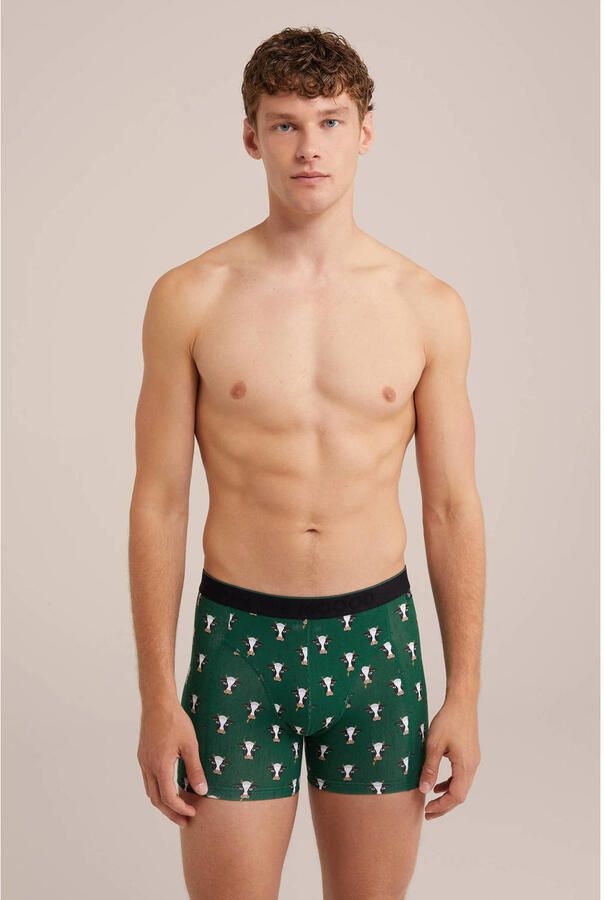WE Fashion boxershort donkergroen