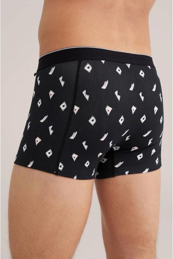WE Fashion boxershort met print zwart - Foto 2