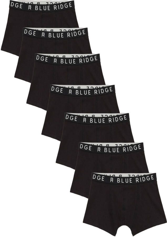WE Fashion boxershort zwart (set van 7)
