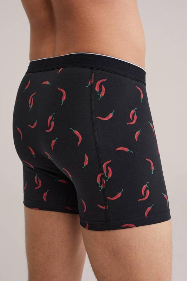 WE Fashion boxershort zwart rood - Foto 3
