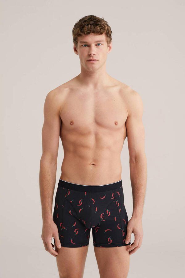 WE Fashion boxershort zwart rood - Foto 4