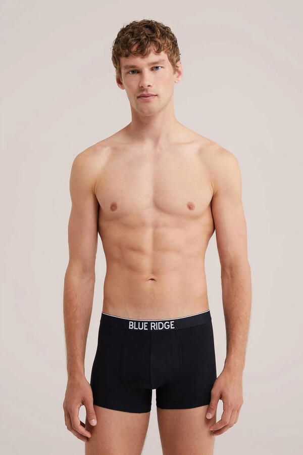 WE Fashion boxershorts zwart (set van 3)