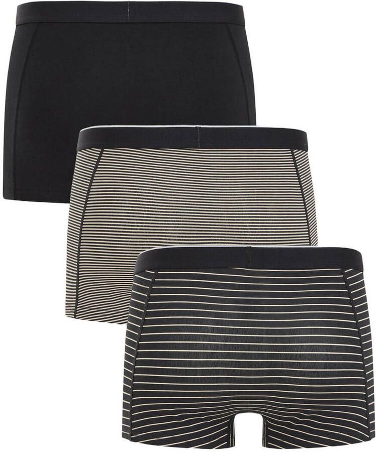 WE Fashion boxershorts zwart (set van 3) - Foto 2