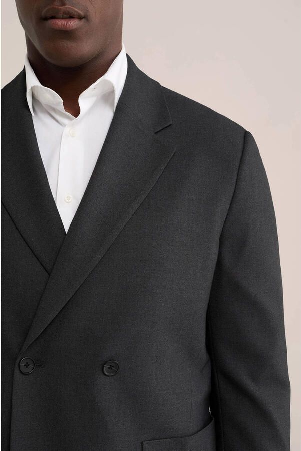 WE Fashion boxy colbert antraciet - Foto 2