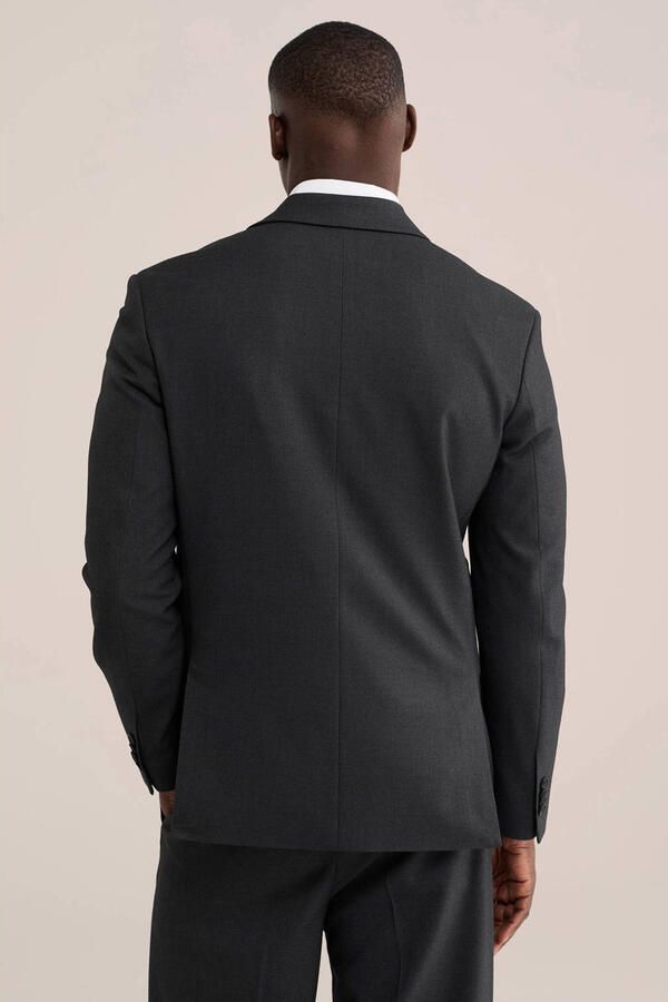 WE Fashion boxy colbert antraciet - Foto 3