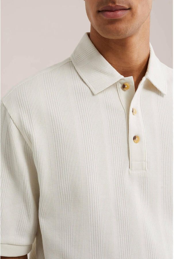 WE Fashion boxy gebreide polo ivoor - Foto 2