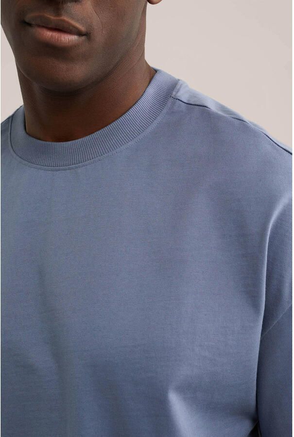 WE Fashion boxy T-shirt blauw - Foto 2