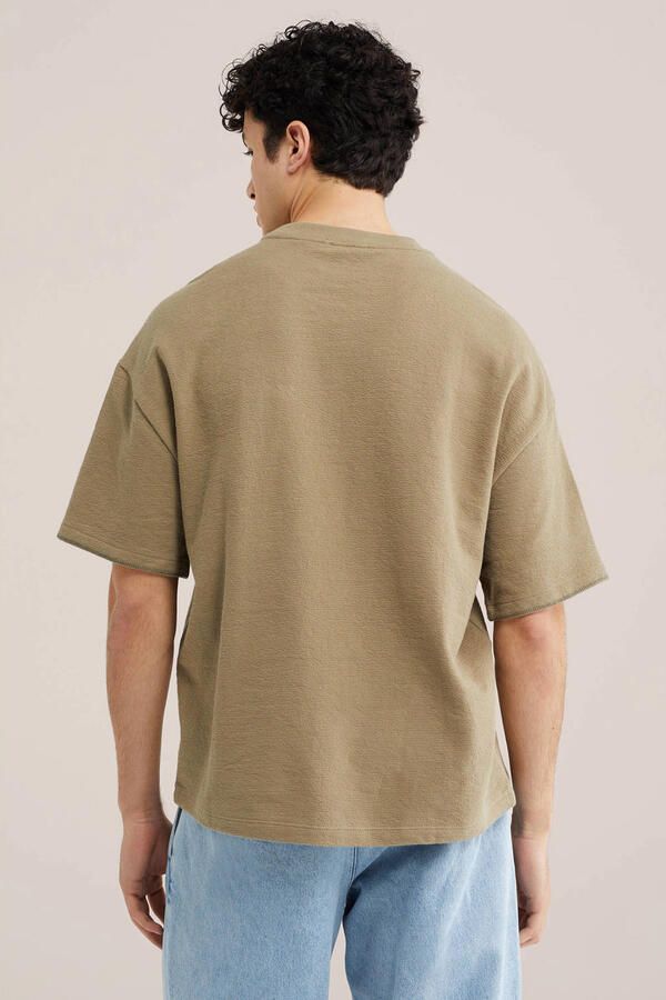 WE Fashion boxy T-shirt groen - Foto 3