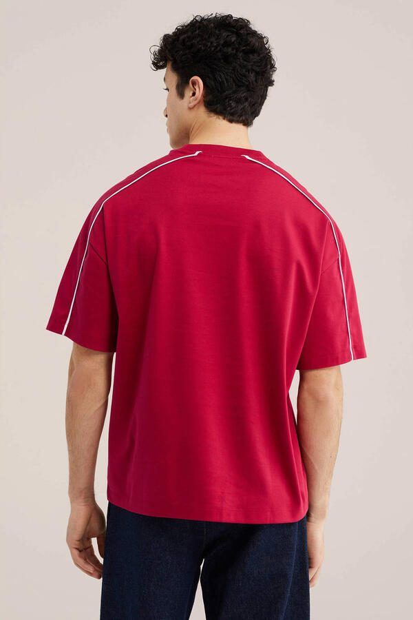 WE Fashion boxy T-shirt rood - Foto 2