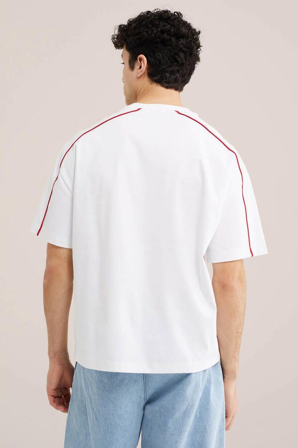 WE Fashion boxy T-shirt wit - Foto 2