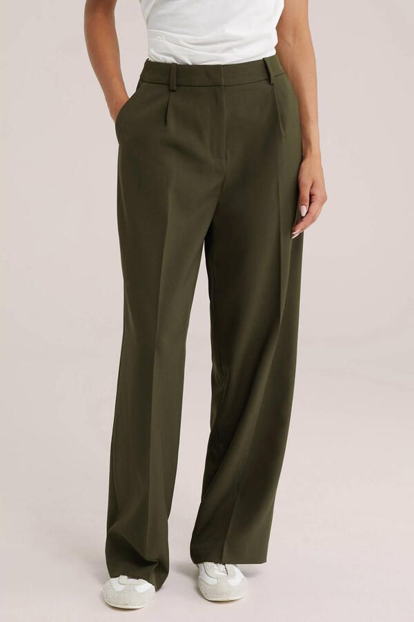 WE Fashion broek groen