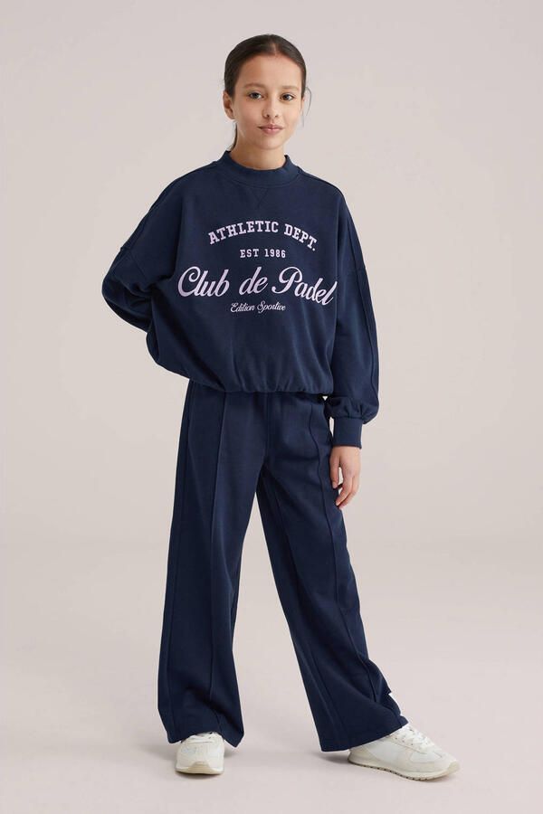WE Fashion casual broek donkerblauw - Foto 3