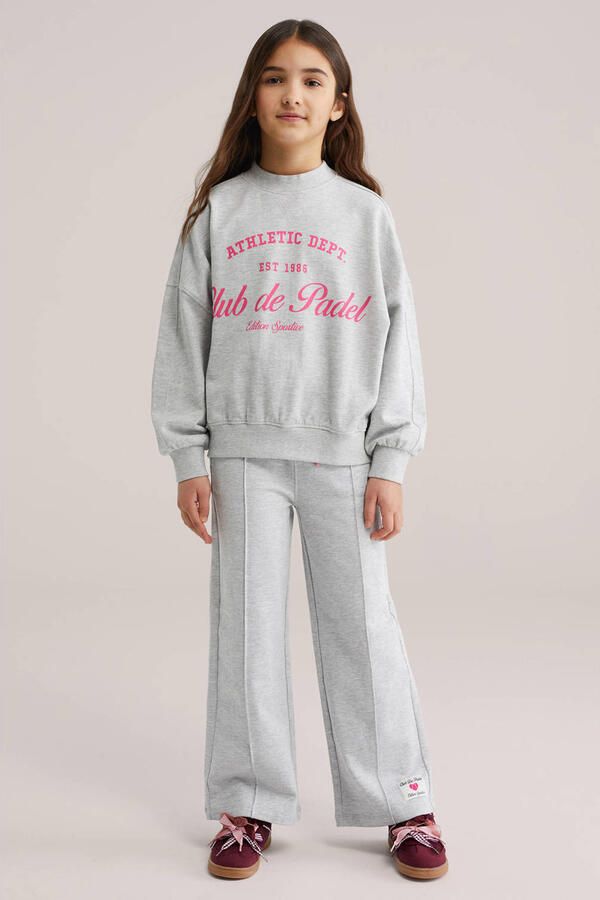 WE Fashion casual broek grijs melange - Foto 3