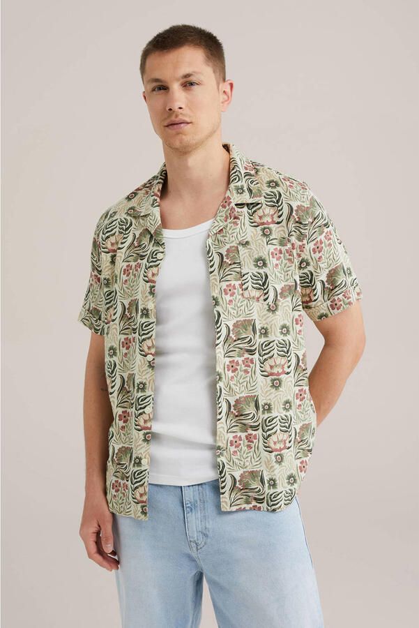 WE Fashion casual overhemd groen