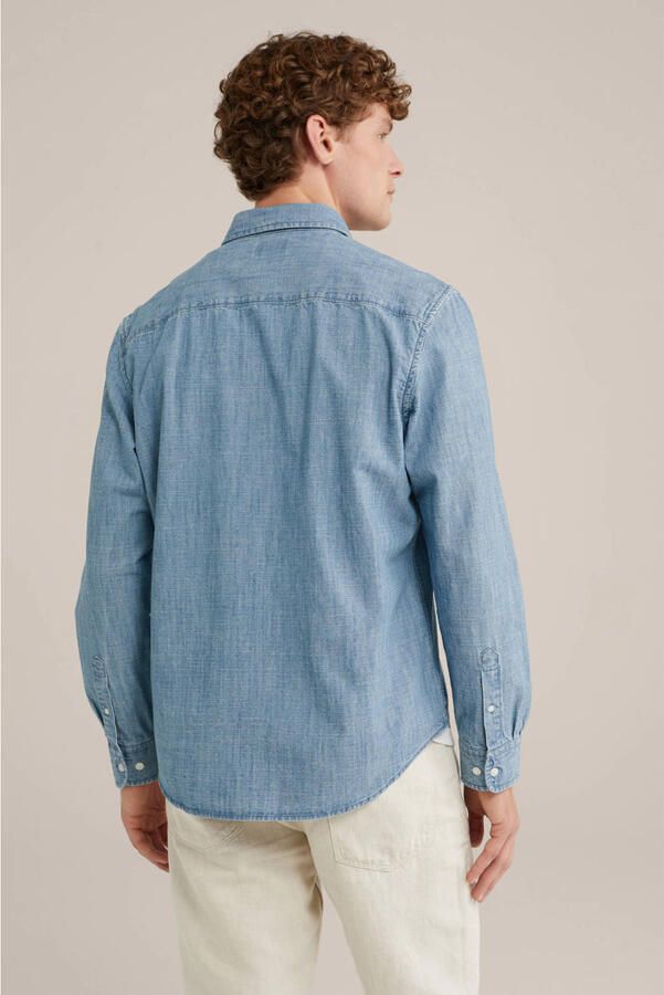 WE Fashion casual overhemd lichtblauw - Foto 1