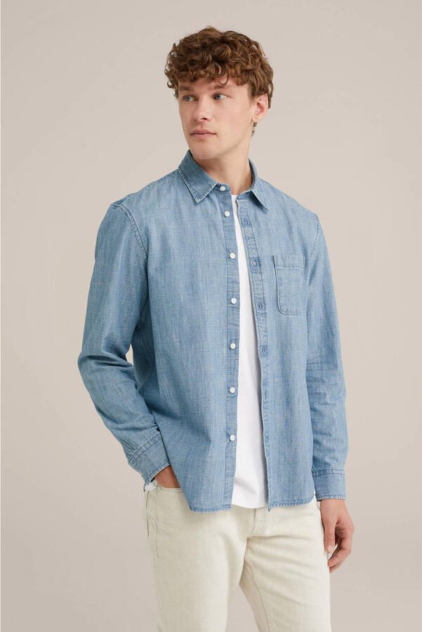 WE Fashion casual overhemd lichtblauw - Foto 2