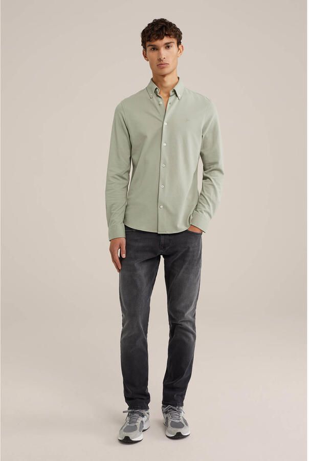WE Fashion casual overhemd lichtgroen