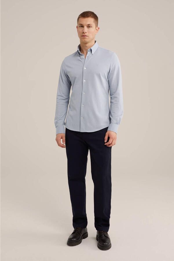 WE Fashion WE Fundamentals casual overhemd Mid Indigo - Foto 3