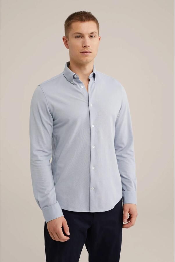 WE Fashion WE Fundamentals casual overhemd Mid Indigo - Foto 2