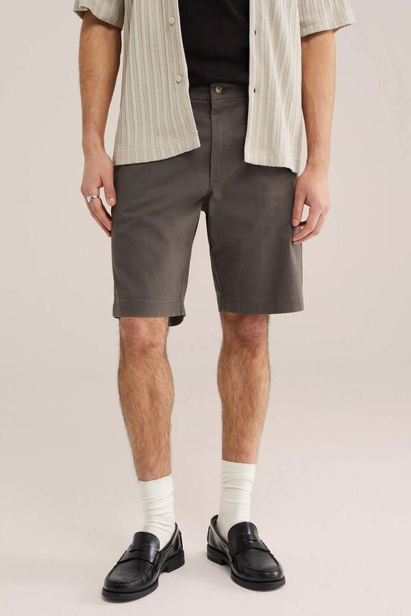 WE Fashion chino short grijs