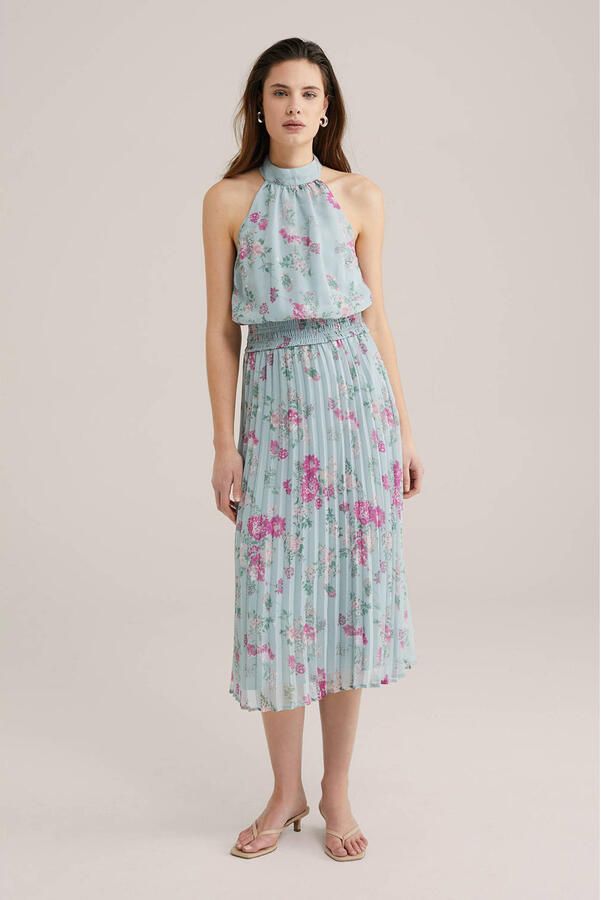 WE Fashion cocktailjurk mintgroen