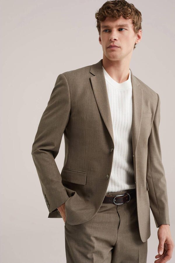WE Fashion colbert bruin