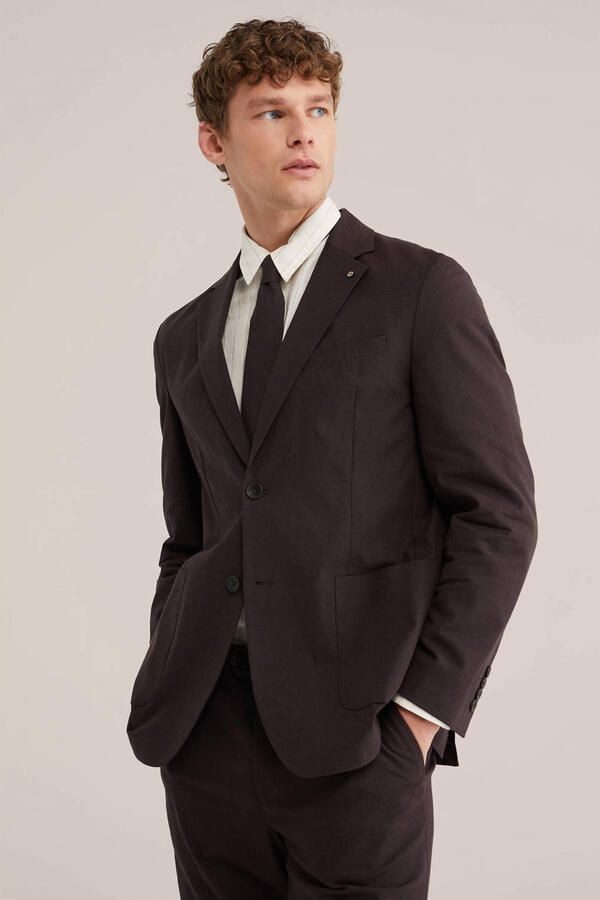 WE Fashion colbert bruin - Foto 2