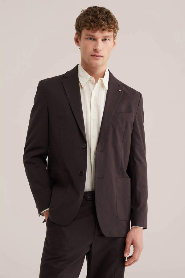 WE Fashion colbert bruin