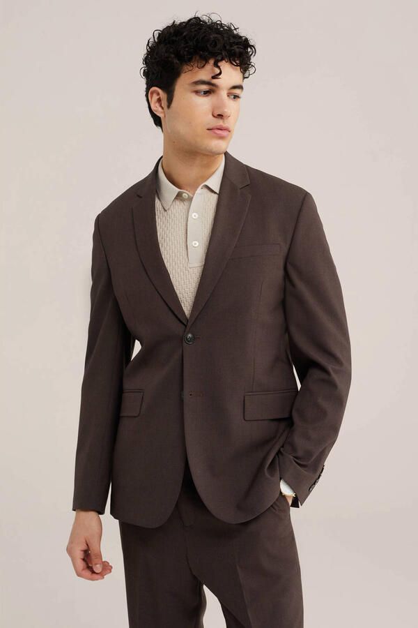 WE Fashion colbert bruin