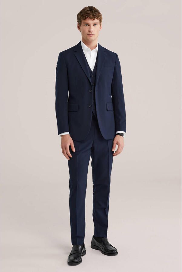 WE Fashion colbert donkerblauw - Foto 3
