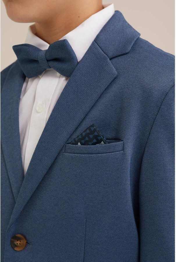 WE Fashion colbert donkerblauw melange - Foto 2