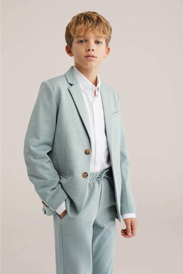 WE Fashion colbert grijsblauw
