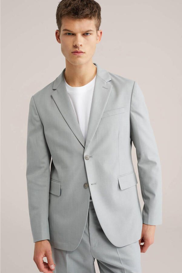 WE Fashion colbert grijsblauw - Foto 3