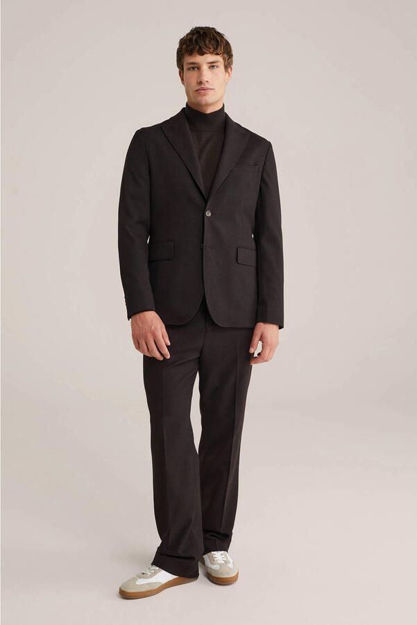 WE Fashion coltrui met wol donkerbruin - Foto 3